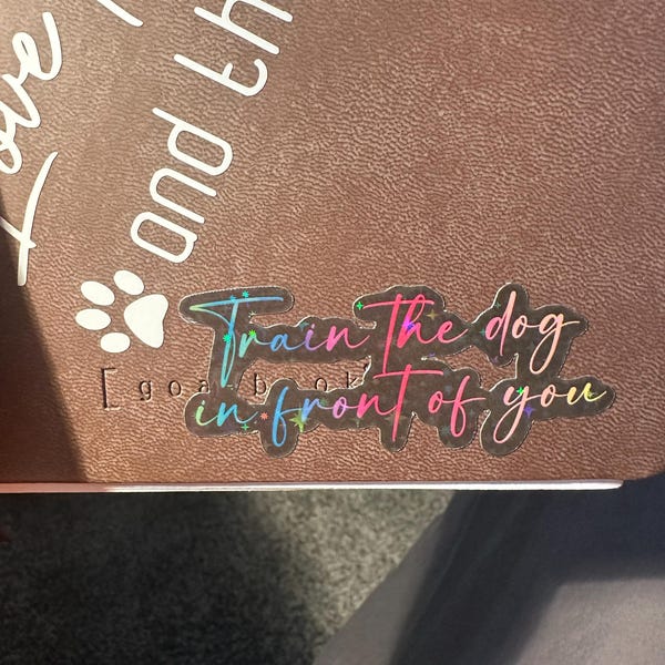 I Love My Therapy Dog Sticker, Therapy Dog Sign, Therapy Dog in ...