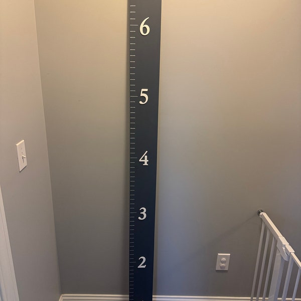 Growth Chart Ruler 3D | Playroom Decor | Wall Ruler | Personalized Wood ...
