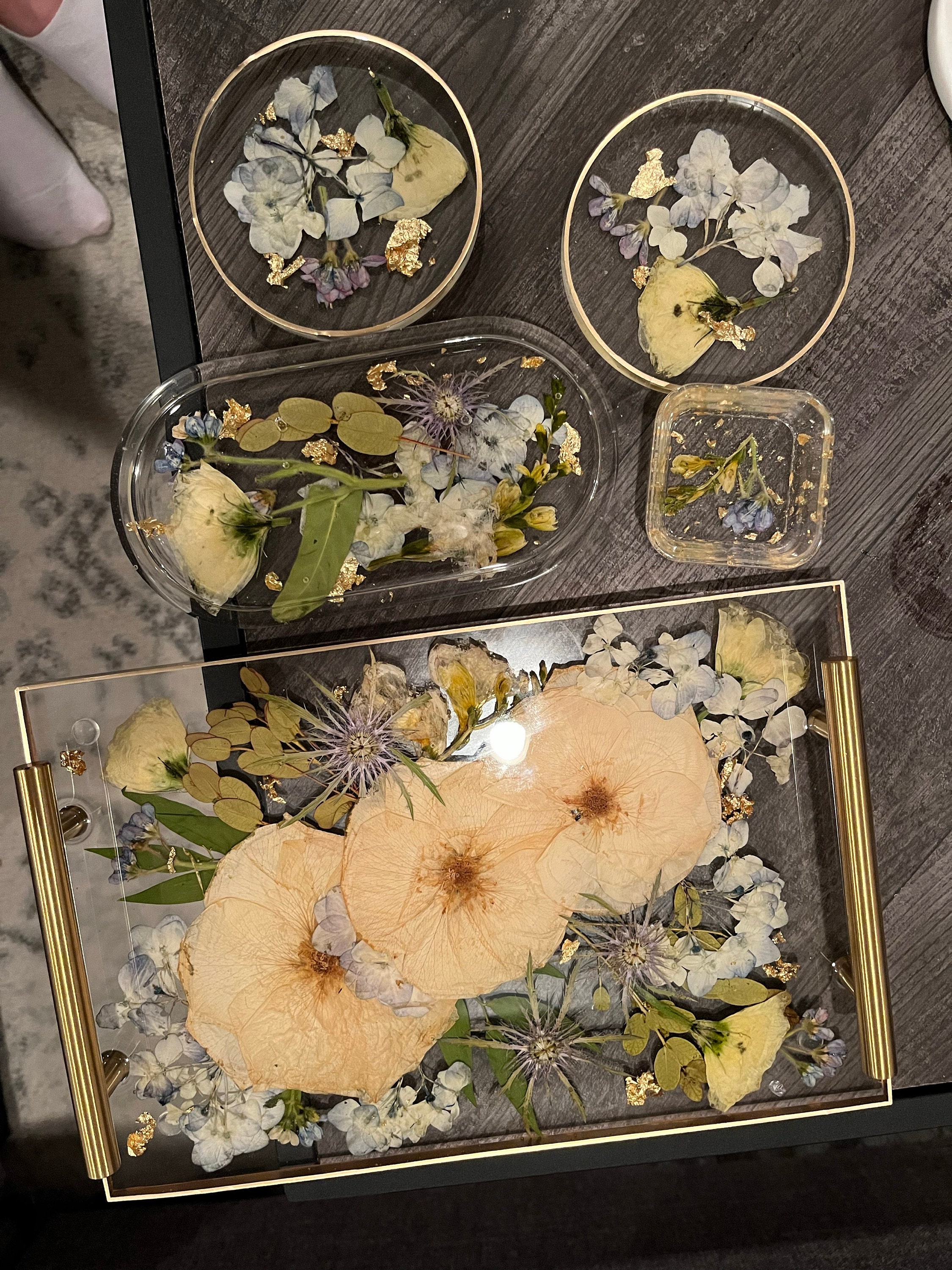 Preserved flowers from Madelaine's etsy review