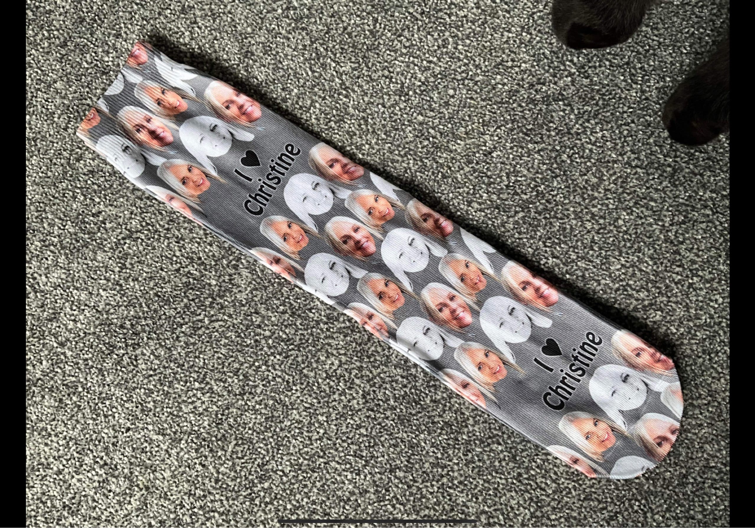 Full Face Photo Printed Socks Personalised Custom Designs | Birthday, Christmas, Fathers Day | Kids and Adult sizes