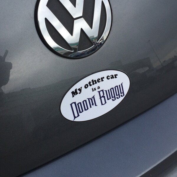Haunted Mansion Doom Buggy Magnet or Sticker: "my Other Car" - Etsy