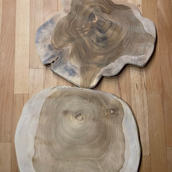 Eiche Echtholz Baumkanten Brett mit Rinde für Dein DIY Projekt ...