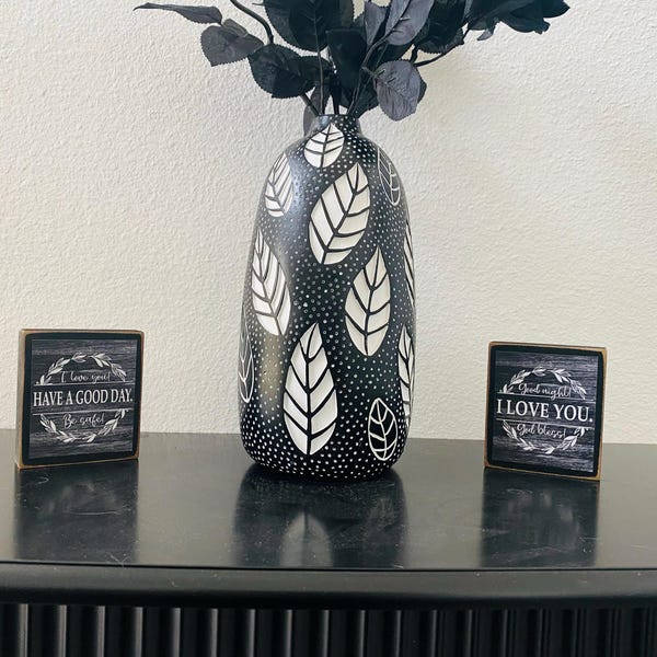 Wood Spring Blocks, Reversible Sign, Spring Decor, Spring Decoration ...