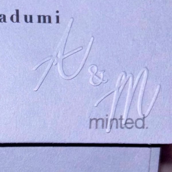 Custom Wedding Embosser| Initials Embosser Stamp| Personalized Wedding ...