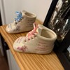 Personalized Ceramic Baby Shoe Bootie Keepsake - Newborn Baptism, Christening, Birthday Gift
