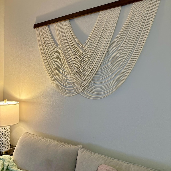Image showcasing Fiber Wall Decor, Minimalist Wall Art, New Home Gifts, Modern Macrame ...