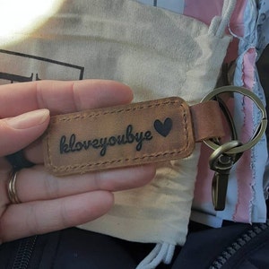 Personalized Leather Keychain Customized Keychaincustom | Etsy
