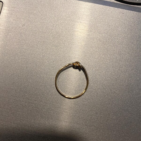 Closed Knot Ring, 14K Gold Fill, Delicate Thin, Durable Thick Style ...