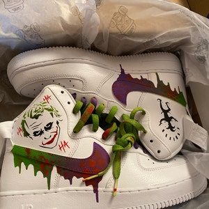 Custom Joker Nike Air Force 1s - Etsy Custom Joker Nike Air Force 1S - Etsy