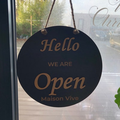 Open Closed Sign for Business, Boutique Salon Store Sign, Closed Sign ...