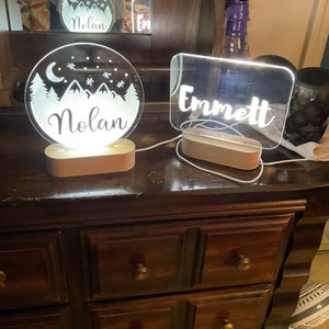 Personalized 3D Illusion LED Lamp Infinity Heart Valentines - Etsy