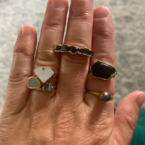 Customer photo from Sign in with Apple user, Raw Crystal Ring Mystery Box! 3 Ring Set