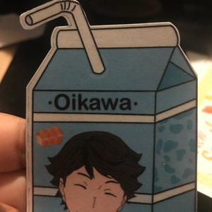 haikyuu milk stickers etsy