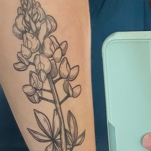 Bluebonnet Flower Temporary Tattoo Texas Wild Flower Tattoos - Etsy Norway Bluebonnet Flower Temporary Tattoo Texas Wild Flower Tattoos - Etsy Norway