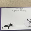 Black Cat Personalized Note Card Set Envelopes Stationary Cards ...