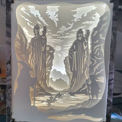 Rectangle Shadow Box Frame SVG for Cricut Projects and Spacer Paper ...
