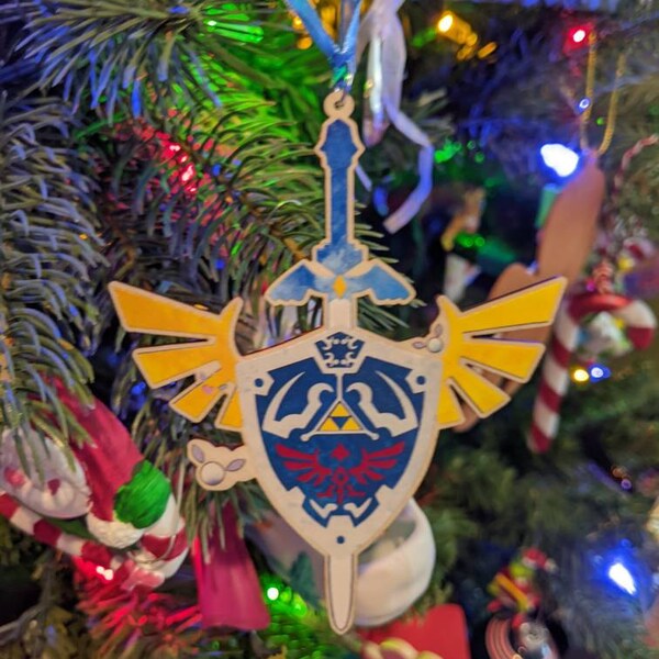 Legend of Zelda Ornament Wooden Christmas Ornament Legend of Zelda