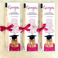 Set 12 Segnaposto Segnalibro Oggettando LAUREA Con Penna Personalizzata – Per Matrimoni, Battesimi, Comunioni E Compleanni, Made In Italy