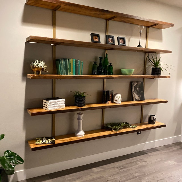 Wall-Mounted Shelving Systems  Reclaimed Wood Bookshelves – Vault