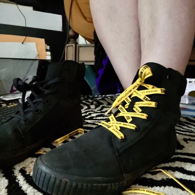 Queercore Shoelaces Queer Punk Revolution Screenprinted