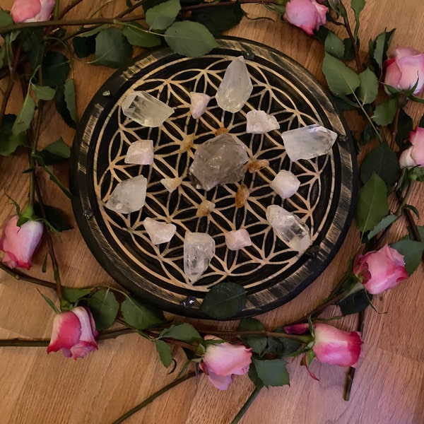 Wood Flower of Life Sacred Geometry Wall Art Mandala - Etsy