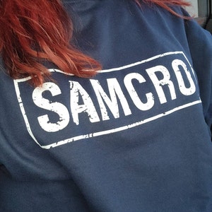 Sons of Anarchy Samcro Men s Navy Hoodie Etsy Ireland