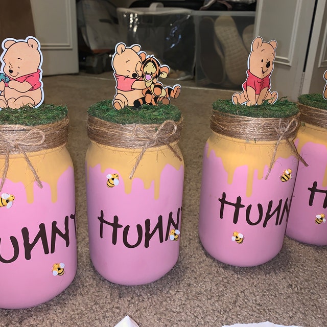 Winnie Wood Centerpieces for Tables Pooh Shaped Cutouts Hunny Pot Bear  Sitter Decor Classic Wood Sign for Baby Shower Kids Room Decorations -  Yahoo Shopping