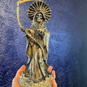 Statuetta Coppia Teschi Di Zucchero Messicani - Decorazione Dipinta A Mano Per Día De Muertos, 14 Cm