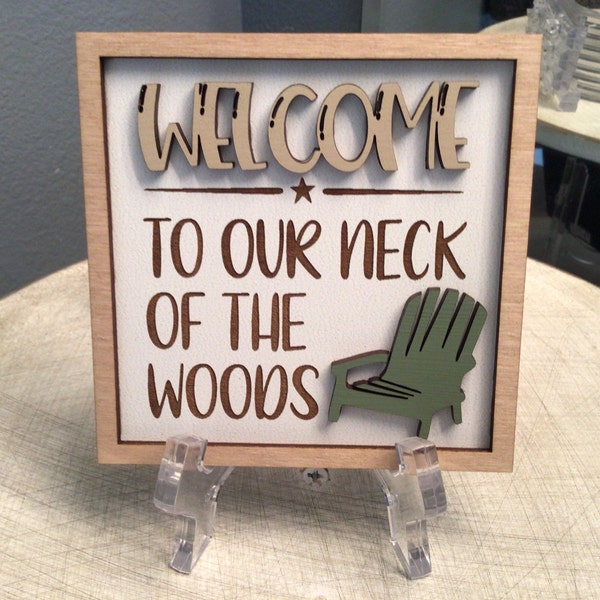 BUNDLE // Camping Tiered Tray Decor // Woodland Themed Signs // Cabin ...