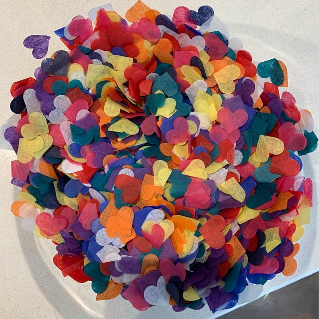 Birthday Party Table Decorations 30g Pvc Mixed Color Heart Confetti For Wedding & Party Decor Confetti Paper