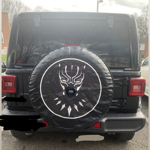 Black Panther Tire Cover - Etsy