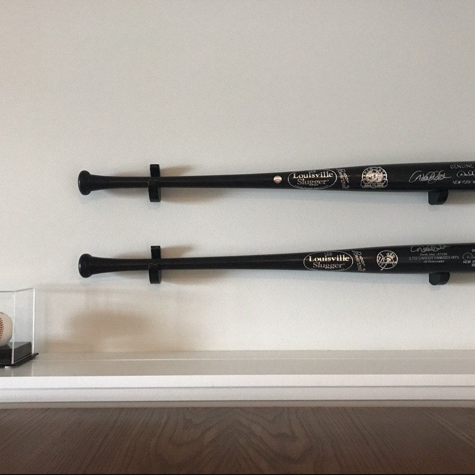 Baseball Bat Display Holder Bracket Wall Mounts. MADE in the USA