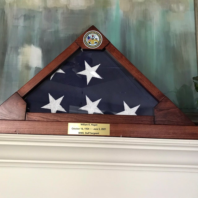 Veteran made in USA flag display cases by CraftedFlagCases