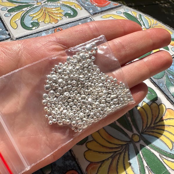 Fine Silver Casting Grain | 99.99% Pure Silver | Clean Fine Silver Shot ...
