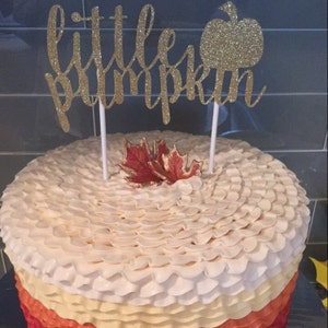 little pumpkin cake topper