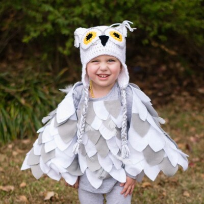 Crochet Owl Hat Baby Owl Hat Kids Owl Hat White Owl Hat White - Etsy