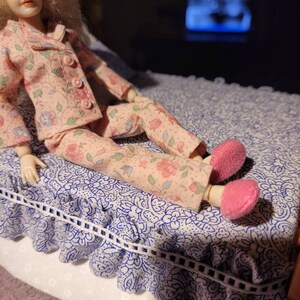 Melody Jane – Pantoufles Rose Foncé Miniatures Pour Maison De Poupée, échelle 1:12, Accessoire Chambre Ou Salle De Bain