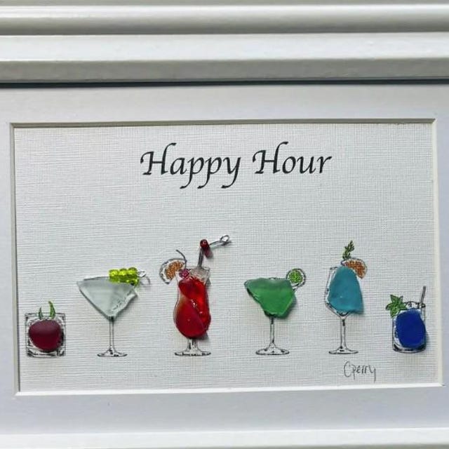 シーグラスアート『 Happy Easter～Cocktail.。.:*☆～』 シーグラスアート『 Happy Easter～Cocktail.。.:*☆～』