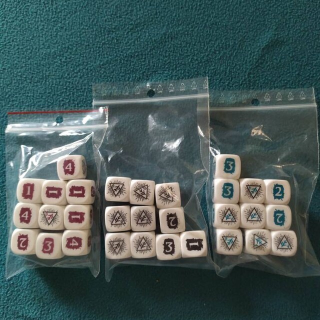Arkham Horror Blessed and Cursed Dice Set - Etsy