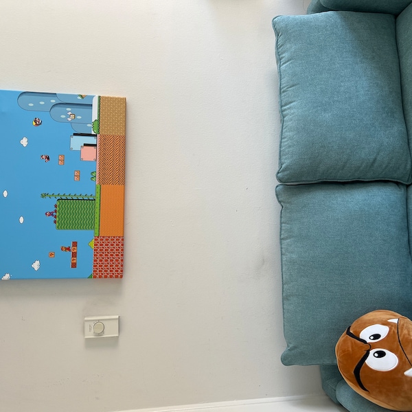 The History of Super Mario Canvas Wall Art | Game Room Decor | Gift for ...
