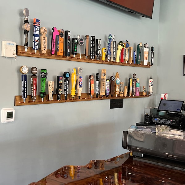 Tap Handle Rack Tap Handle Wall Display (rack) - Holds 6 Tap Handles - 24