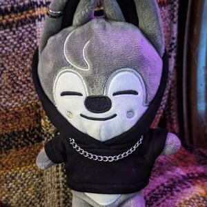 Wolfchan Black Outfit, Bang Chan Hoodie Set, 20cm Doll Wolfchan Black Outfit, Bang Chan Hoodie Set, 20cm Doll