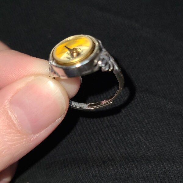 Working Compass Ring Sterling Silver, Silver Twig Ring, Compass Jewelry ...