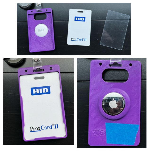 Work badge holder with AirTag support : r/AirTags