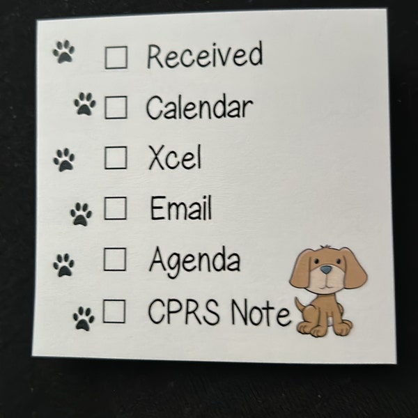 Custom Checklist Sticky Notes // Organization 3x3 Stick Notes, Check ...