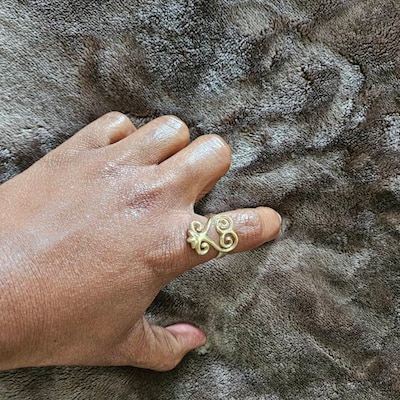 Adinkra African Symbol Rings // Adinkra Rings, Gold Symbol Ring ...