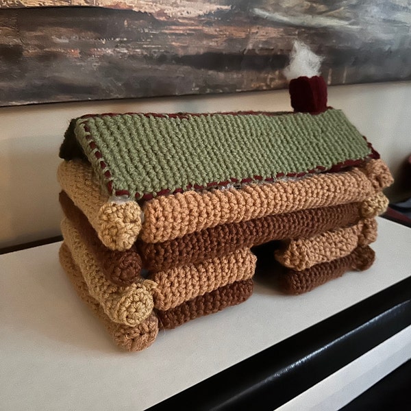 Log Cabin Crochet Pattern - Amigurumi House - Etsy