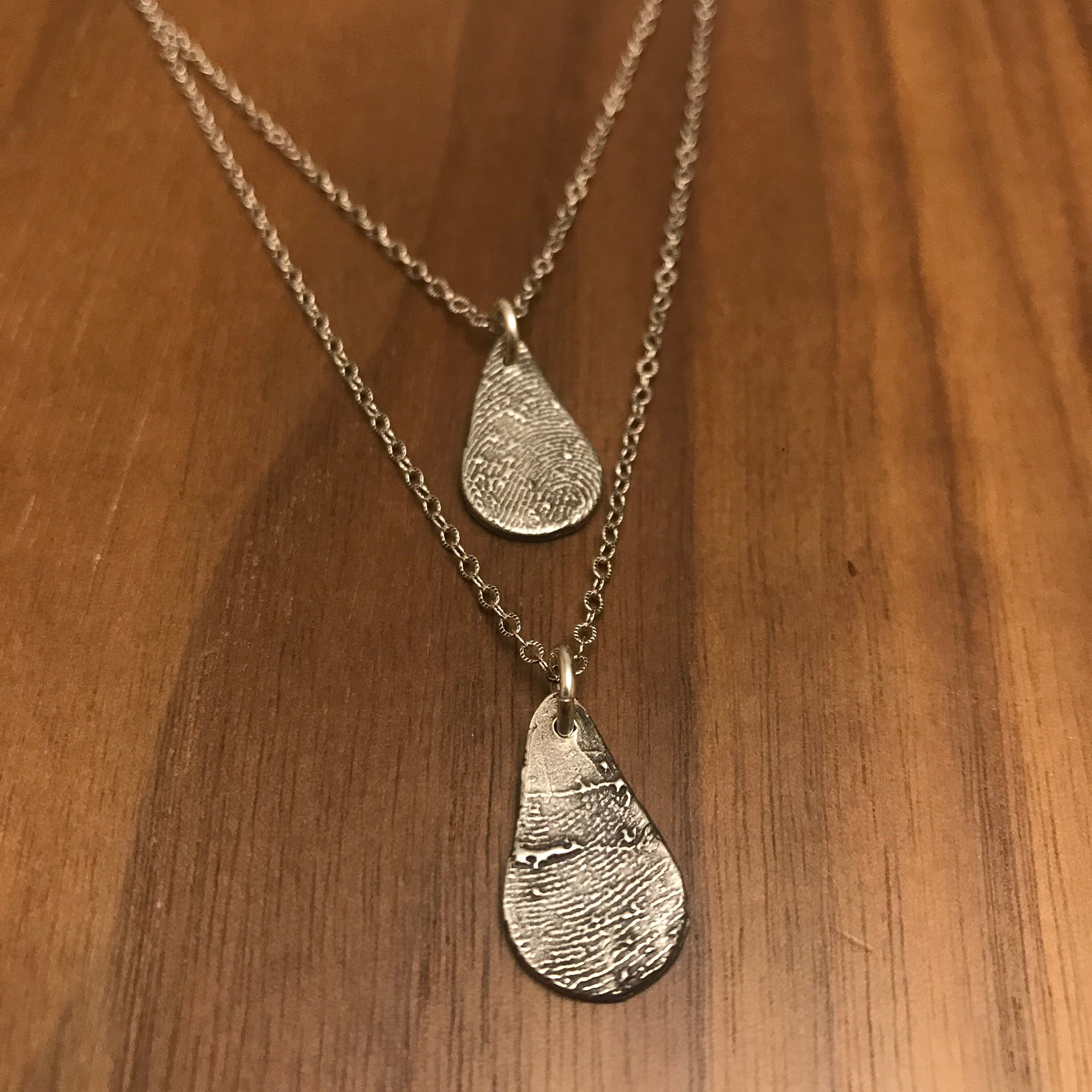 fingerprint necklace fingerprint necklace