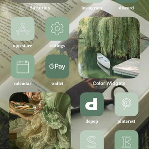 660 Mint App Icons Sage Green Aesthetic Icons Custom Mint - Etsy