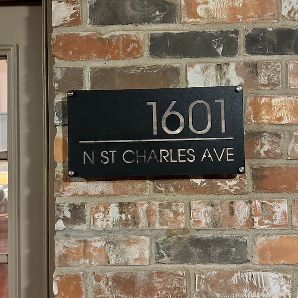 Custom House Number Sign, Number Box, Personalized Address Plaque ...